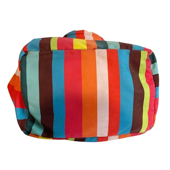 Juicy Couture Striped Fabric Purse Y2K Throwback Bag Satchel JC 90's Style - Picture 8 of 8